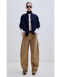 DARKPARK - Audrey New Cotton-Blend Barrel-Leg Pants - Lyst