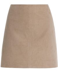 Arma - Melody Suede Mini Skirt - Lyst