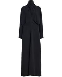 TOTEME - Slouch Waist Crepe Midi Scarf Dress - Lyst