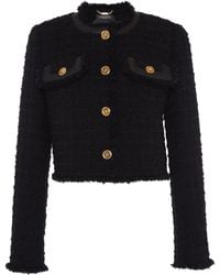 Versace - Tweed Jacket - Lyst