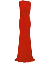 Alex Perry - Sleeveless Open-Back Drape Gown - Lyst