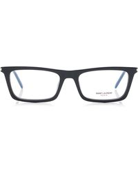 Saint Laurent - Betty Thin Square-Frame Acetate Glasses - Lyst
