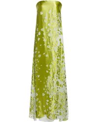 Christopher Esber - Satin Burnout Maxi Dress - Lyst
