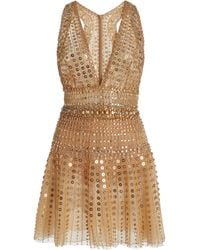 Zuhair Murad - Embellished Tulle Mini Dress - Lyst