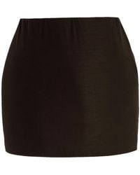 Marie Adam-Leenaerdt - Base Crepe Mini Skirt - Lyst