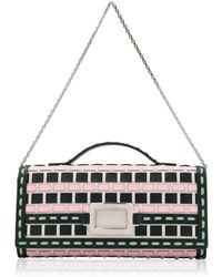 Roger Vivier - Belle Vivier Leather Clutch - Lyst