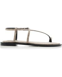 A.Emery - Reef Linen Sandals - Lyst