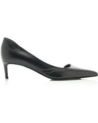 KHAITE - Jett D'Orsay Leather Pumps - Lyst