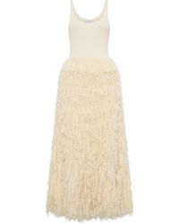 Gabriela Hearst - Elianor Fringed Silk-Cashmere Maxi Dress - Lyst