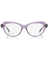Loewe - Cat-Eye Acetate Glasses - Lyst