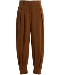 Michael Kors - Silk Gabardine Tapered Pants - Lyst