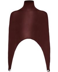 Alaïa - Second-Skin Silk-Blend Tension Top - Lyst