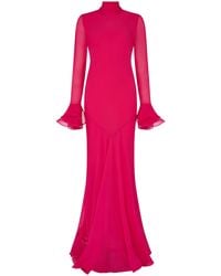 De La Vali - Daira Georgette Gown - Lyst
