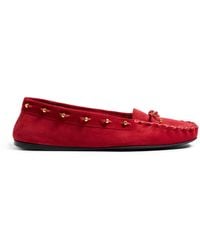KHAITE - Milly Suede Moccasins - Lyst