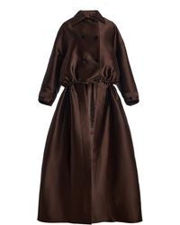 Burc Akyol - Convertible Satin Bomber Coat - Lyst