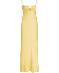 Anna October - Tulip Satin Maxi Dress - Lyst