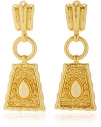 VALÉRE - Mayan 24k Gold-plated Earrings - Lyst