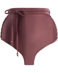 Zimmermann - Aster Beaded High-Rise Bikini Bottom - Lyst