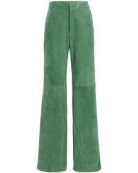 Ulla Johnson - Freja Suede Wide-Leg Pants - Lyst