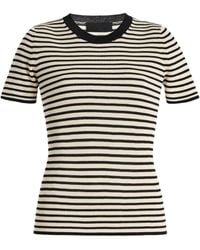 Nili Lotan - Hettie Striped Silk T-Shirt - Lyst