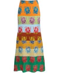 Rosie Assoulin - Slippery When Wet Silk-Blend Maxi Skirt - Lyst