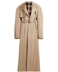 Balenciaga - Deconstructed Cotton Twill Trench Coat - Lyst