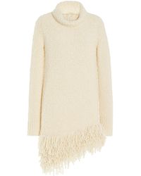 Isabel Marant - Meloe Fringed Wool-blend Mini Dress - Lyst