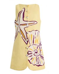 Cala De La Cruz - Rhoda Linen Dress - Lyst