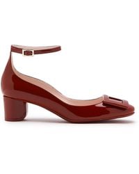 Roger Vivier - Roundy Lacquered Leather Pumps - Lyst
