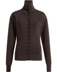 Lemaire - Buttoned Wool Top - Lyst
