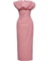 Magda Butrym - Strapless Puffed Cotton Gown - Lyst