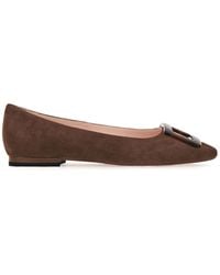 Roger Vivier - Gommettine Leather Ballet Flats - Lyst