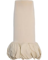 Jonathan Simkhai - Camille Linen-Blend Bubble Midi Skirt - Lyst