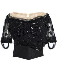 Colleen Allen - Embroidered Tulle Evening Bodice - Lyst