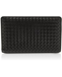 Bottega Veneta - Agenda Intrecciato Leather Clutch - Lyst