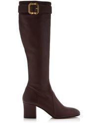 Miu Miu - Leather Knee Boots - Lyst