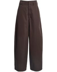 Lemaire - Large Cotton Chino Pants - Lyst