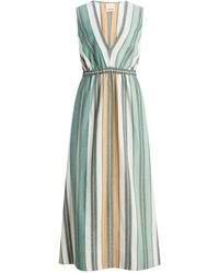 ILIO NEMA - Eirene Striped Cotton-Blend Maxi Dress - Lyst