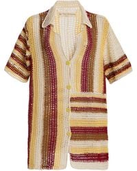 All That Remains - Exclusive Floyd Crocheted Cotton Mini Shirt Dress - Lyst