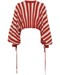 Zimmermann - Rebellion Drawstring Cotton-Linen Sweater - Lyst