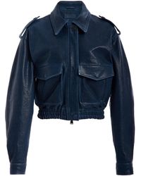Jonathan Simkhai - Roland Leather Cropped Jacket - Lyst
