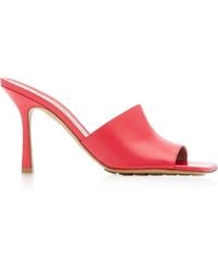 Bottega Veneta - Stretch Leather Slide Sandals - Lyst