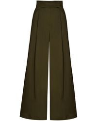 ANDRES OTALORA - Camaguey Pleated Cotton Drill Wide-leg Pants - Lyst