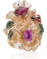 Anabela Chan - Beetroot & Dragonfruit Garden Ring - Lyst