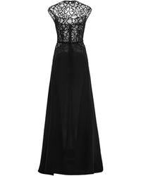 Harithand - Tatjana Lace-Detailed Silk Gown - Lyst