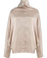 Citizens of Humanity - Ilaria Draped Satin Top - Lyst