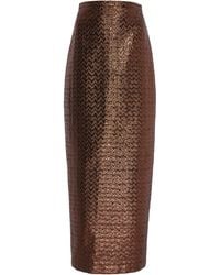 SEV - Jacquard Pencil Cut Maxi Skirt - Lyst