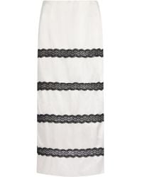 Third Form - Exclusive Lace-Inset Satin Maxi Skirt - Lyst
