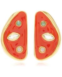 Lizzie Fortunato - Isola Stud Earrings - Lyst