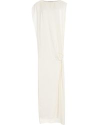 The Row - Esmee Draped Jersey Crepe Maxi Dress - Lyst